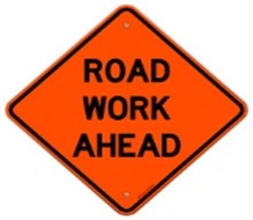 ROAD WORK SIGN